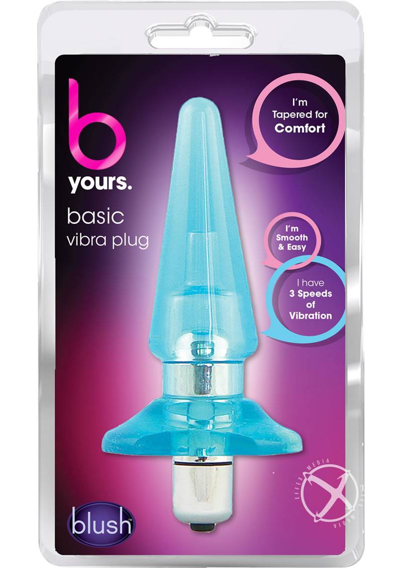 B Yours Basic Vibra Plug Blue - Chambre Rouge