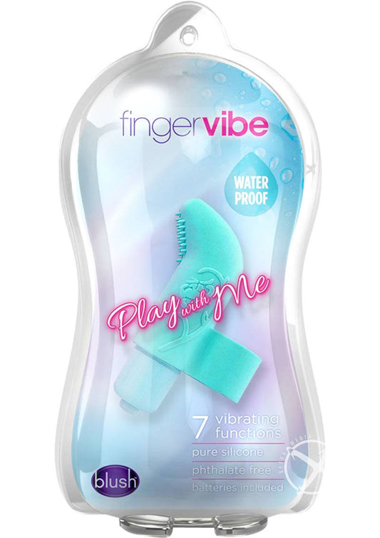 Play With Me Finger Vibe Blue - Chambre Rouge