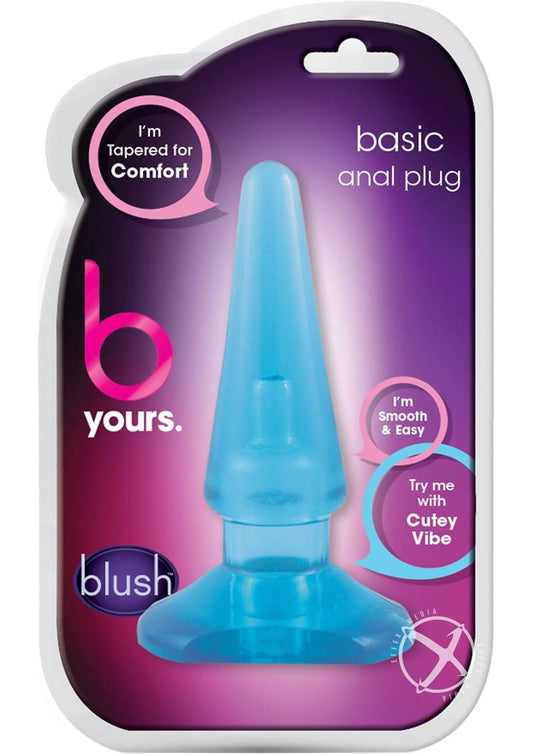 B Yours Basic Anal Plug Blue - Chambre Rouge