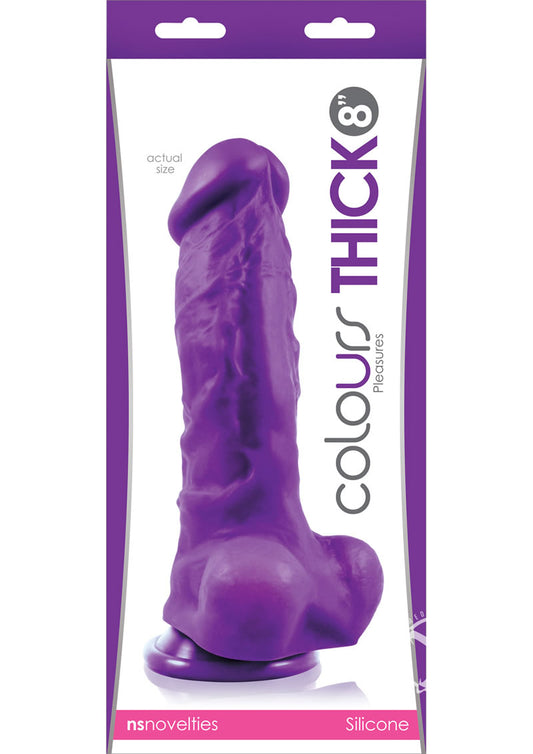 Colours Pleasures Dong Thick 8 Purple - Chambre Rouge