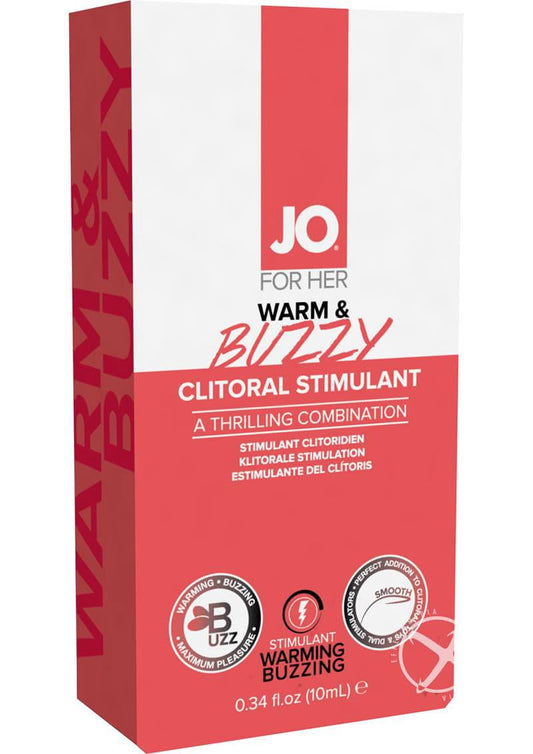 JO Warm and Buzzy Water Based Warming Clitoral Stimulant Cream .34oz