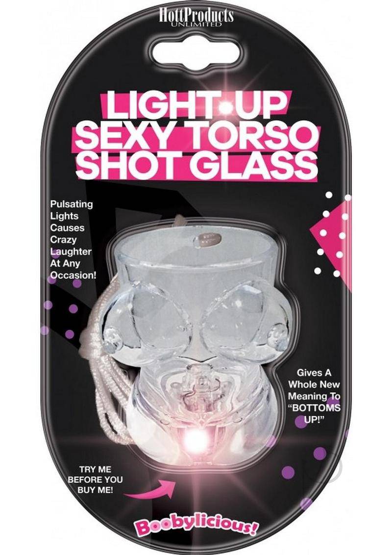 Light Up Boobie Torso Shot Glass - Chambre Rouge