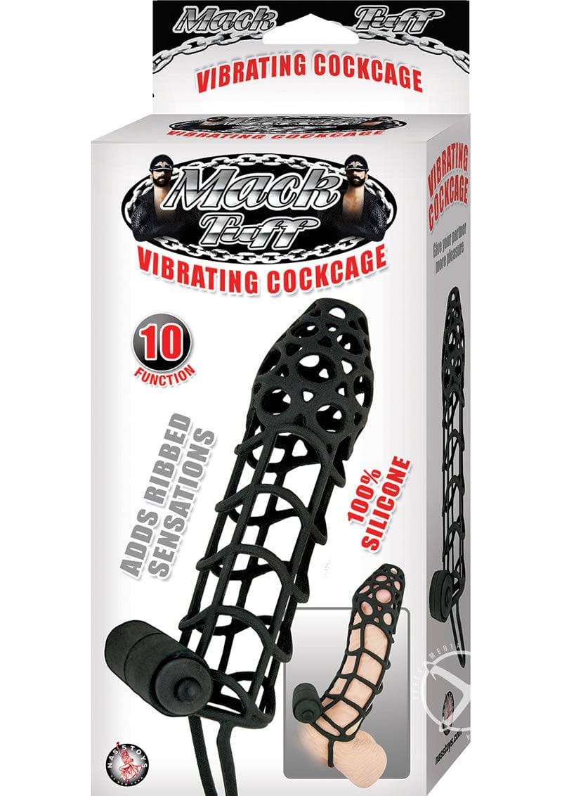 Mack Tuff Vibrating Cockcage Black - Chambre Rouge