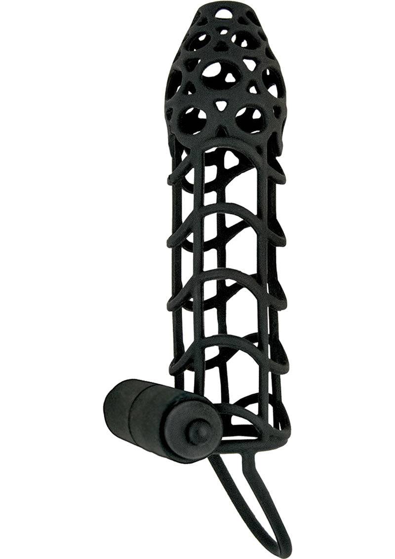 Mack Tuff Vibrating Cockcage Black - Chambre Rouge