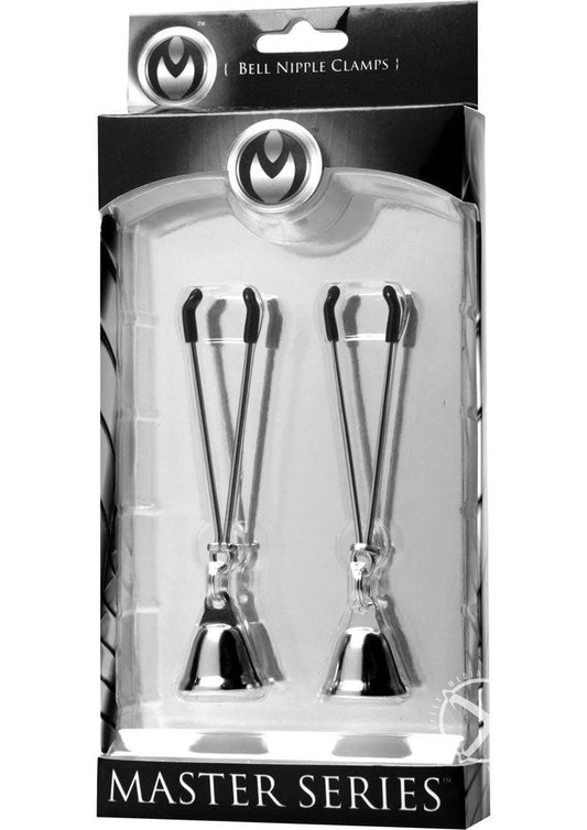 Master Series Chimera Nipple Clamps with Bells - Silver