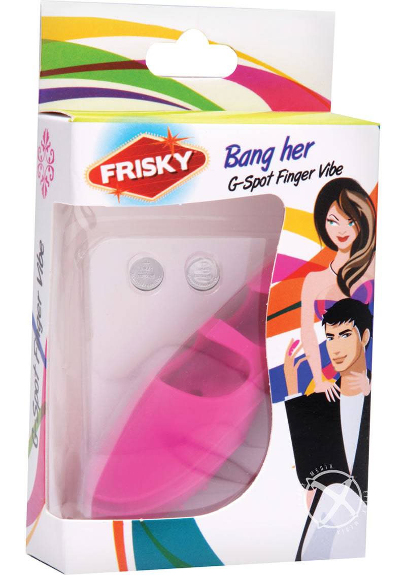 Frisky Bang Her Silicone G-Spot Finger Vibe - Pink