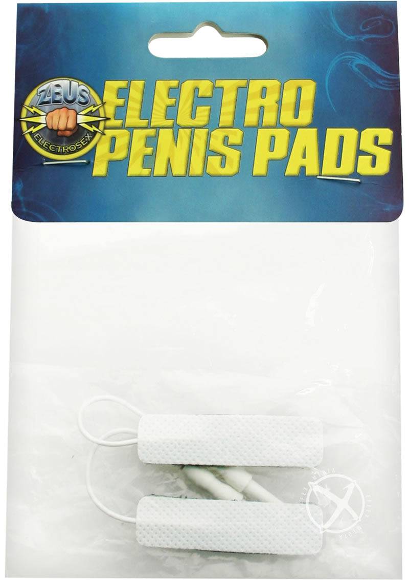 Zeus Electrosex Adhesive Penis-Pads (2 Pack) - White