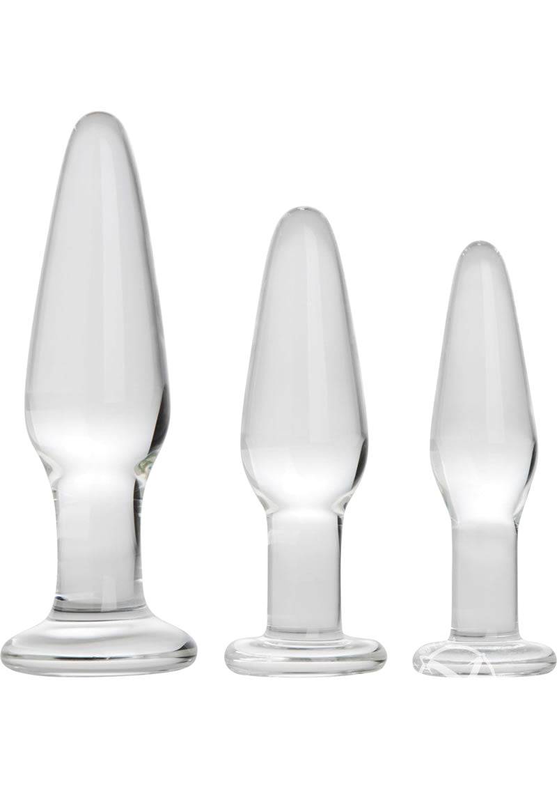 Prisms Dosha 3 Piece Glass Anal Plug Kit - Chambre Rouge