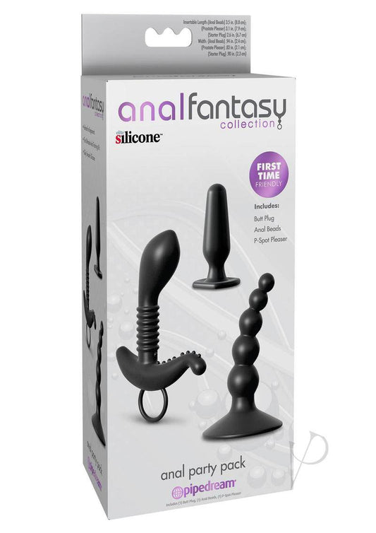 Anal Fantasy Collection Anal Party Pack Silicone 3 Each Per Box