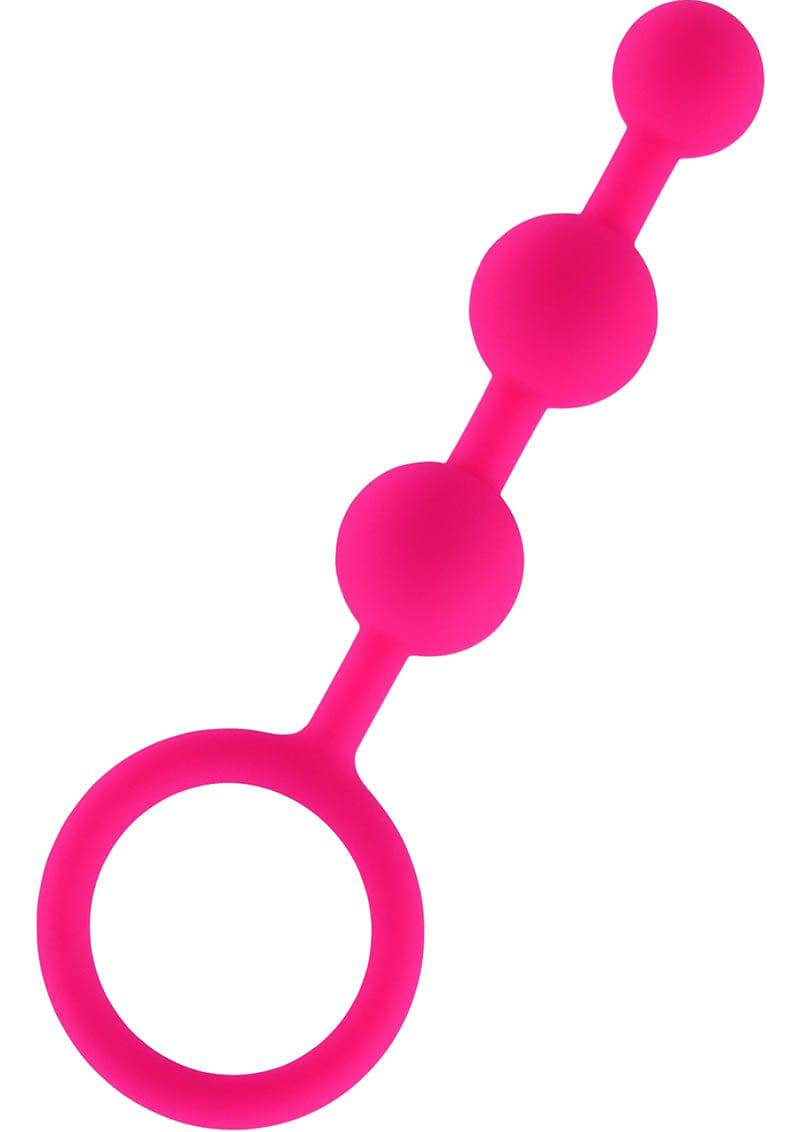 Hustler Anal Beads 3 Balls Pink Silicone - Chambre Rouge