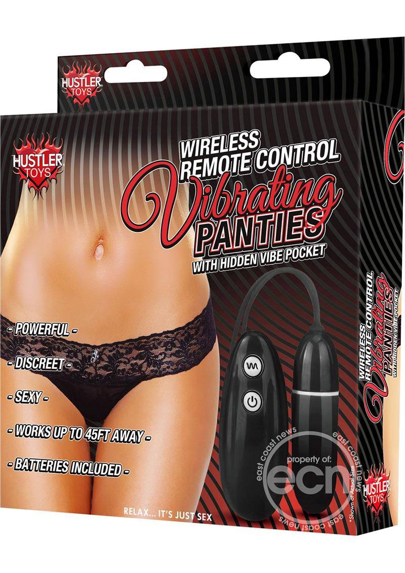 Wireless Remote Control Vibrating Panties Panty Vibe - Medium/Large - Black