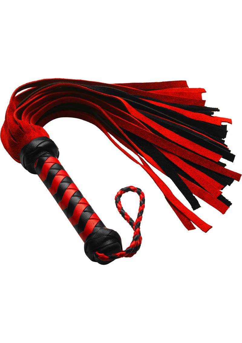 Strict Leather Short Suede Flogger - Black