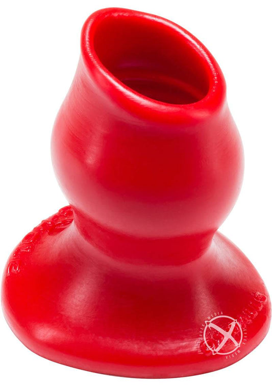 Oxballs Pig-Hole-1 Silicone Hollow Butt Plug - Small - Red