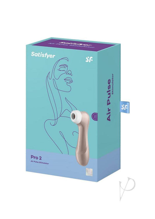 Satisfyer Pro 2 Rechargeable Silicone Clitoral Stimulator Waterproof 6.5in - Bronze - Chambre Rouge