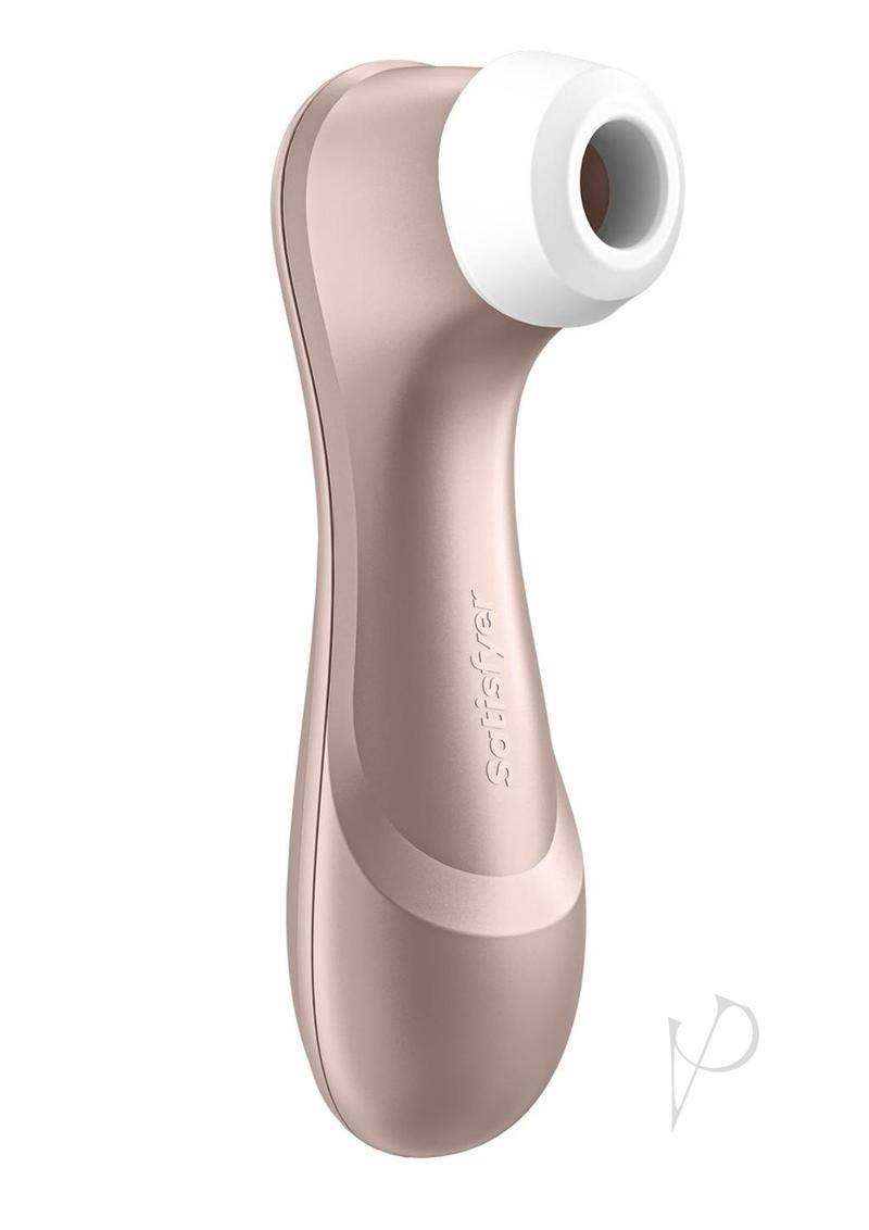 Satisfyer Pro 2 Rechargeable Silicone Clitoral Stimulator Waterproof 6.5in - Bronze - Chambre Rouge