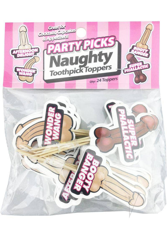 Party Picks Naughty Party Toothpick Toppers (24 Per Pack)