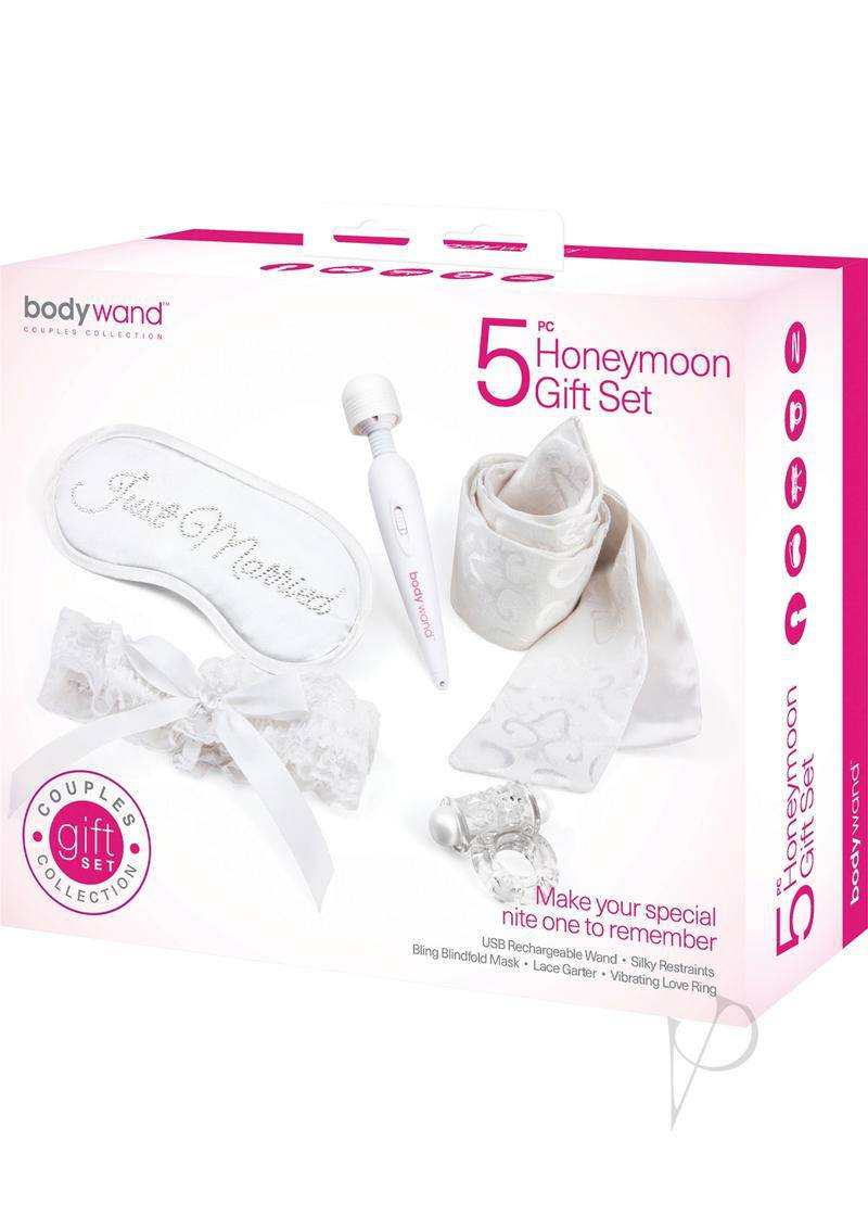 Bodywand Couples Collection Honeymoon Gift Set (5 Piece Set) - White