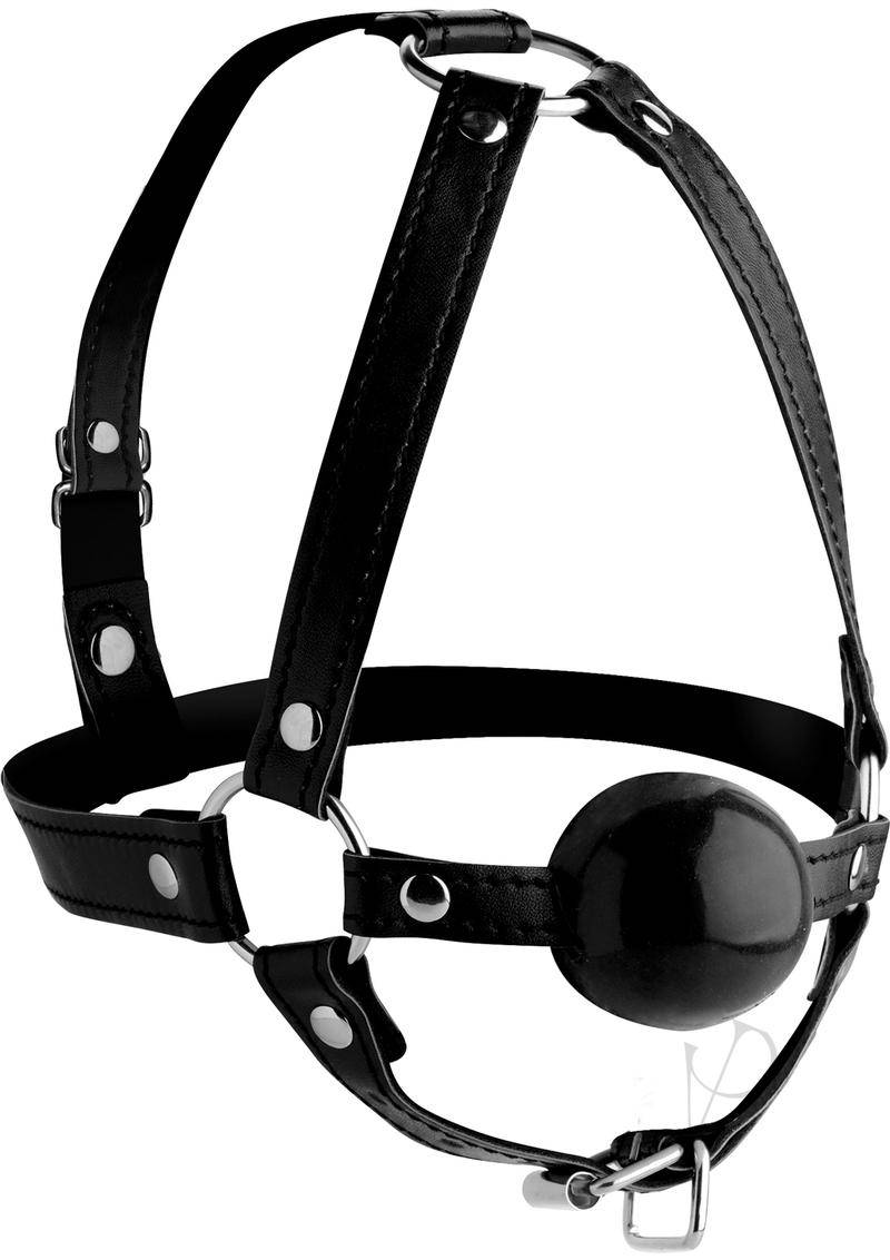 Strict Head Harness/ball Gag - Chambre Rouge