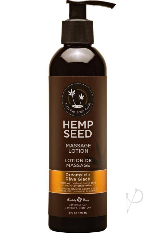 Earthly Body Hemp Seed Massage Lotion Dreamsicle 8oz