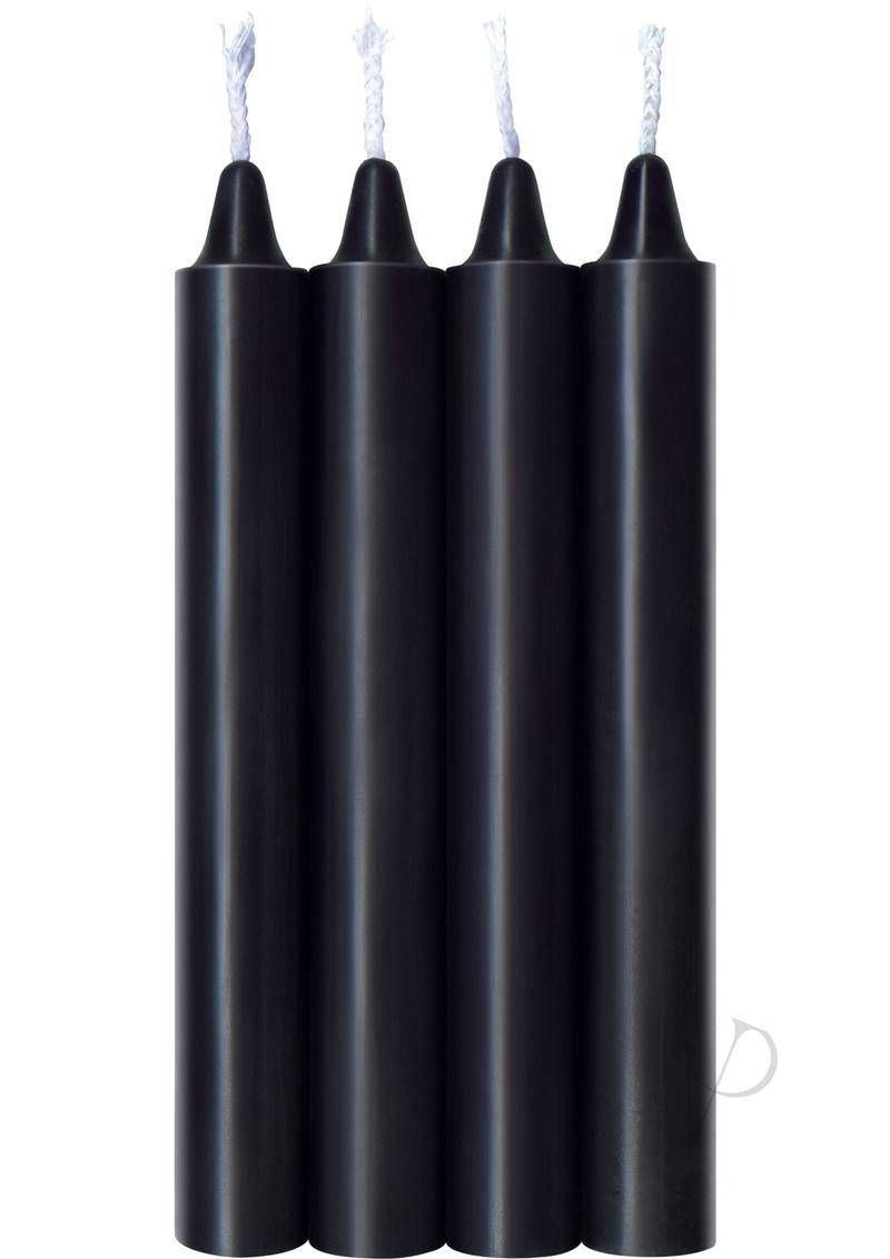 The 9 Warm Drip Candles Jet Black - Chambre Rouge