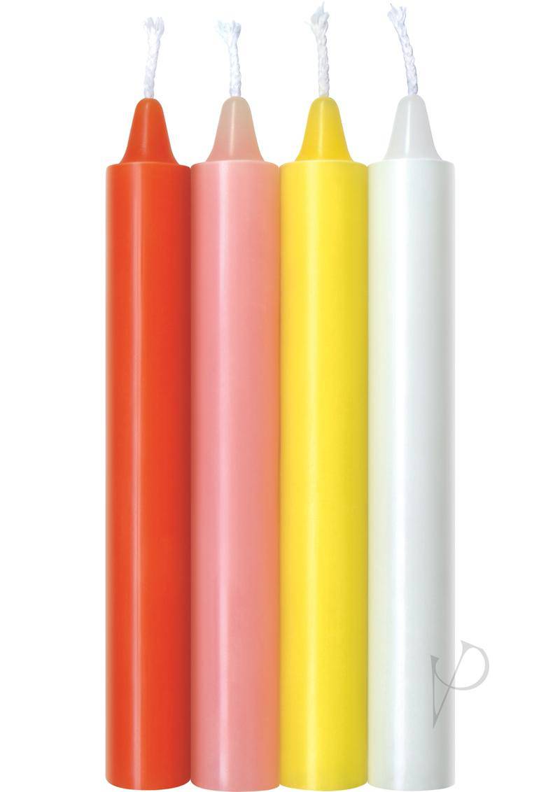 The 9 Warm Drip Candles Pastel 4pk - Chambre Rouge