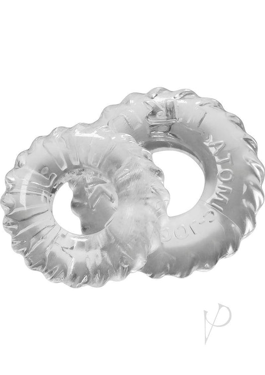 Oxballs Truckt Cock Ring (2 Pack) - Clear