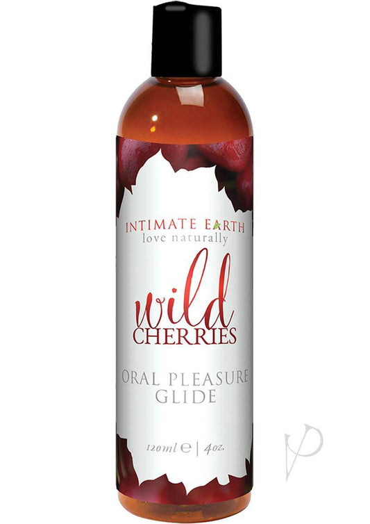 Intimate Earth Oral Pleasure Glide Lubricant Wild Cherries 4oz