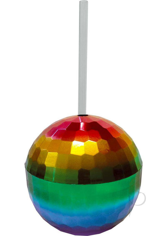 Rainbow Disco Ball Cup