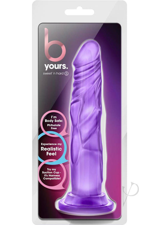 B Yours Sweet N` Hard 5 Dildo 7.5in - Purple