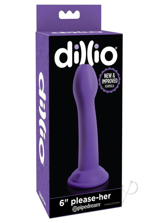 Dillio Please-Her Dildo 6in - Purple