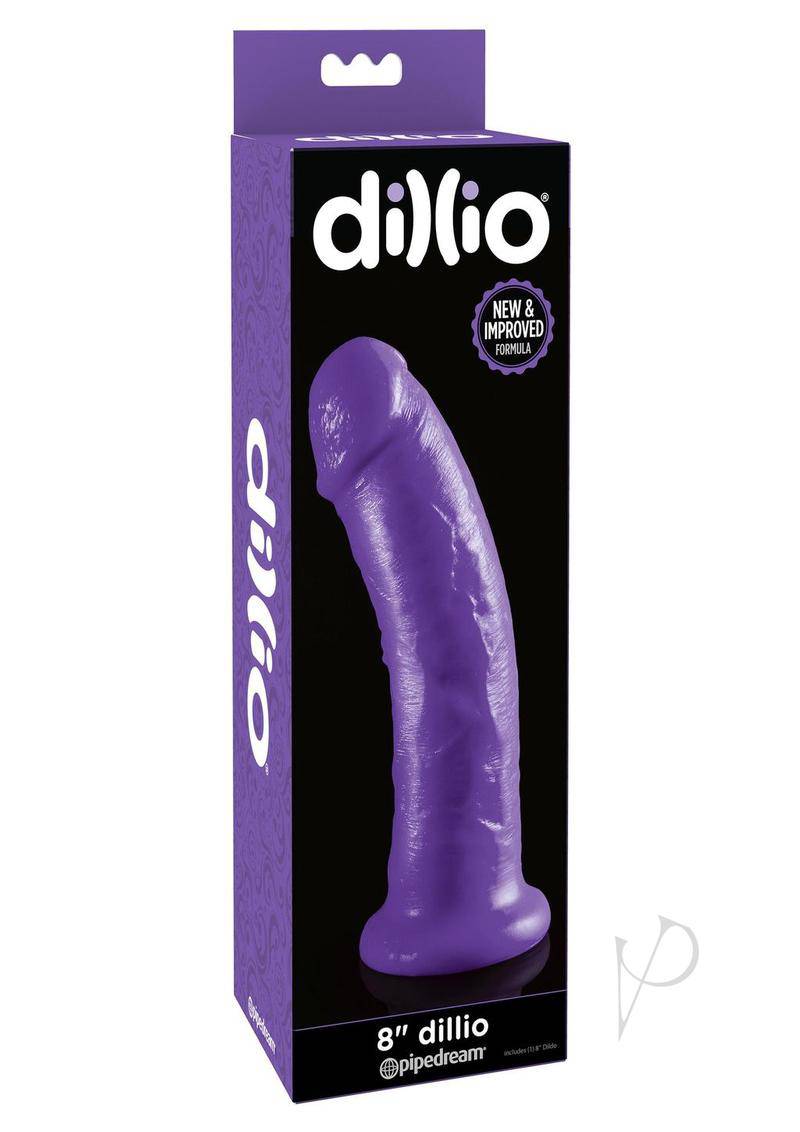 Dillio Realistic Dildo 8in - Purple