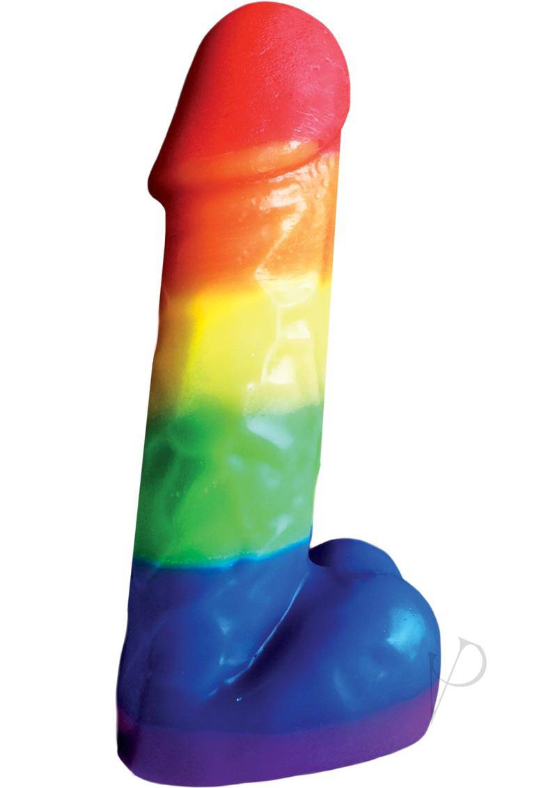 Rainbow Party Pecker Candle 7.5 - Chambre Rouge