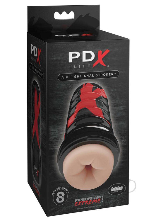 Pipedream Extreme Elite Air Tight Anal Masturbator - Butt - Vanilla/Black