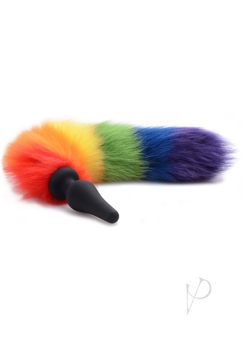 Tailz Rainbow Tail Silicone Butt Plug - Chambre Rouge