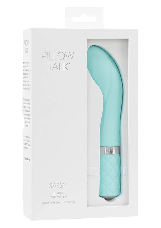 Pillow Talk Sassy Silicone Rechargeable G-Spot Vibrator - Teal