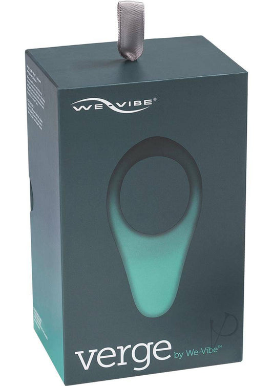 We-Vibe Verge Rechargeable Silicone Vibrating Perineum Cock Ring - Slate