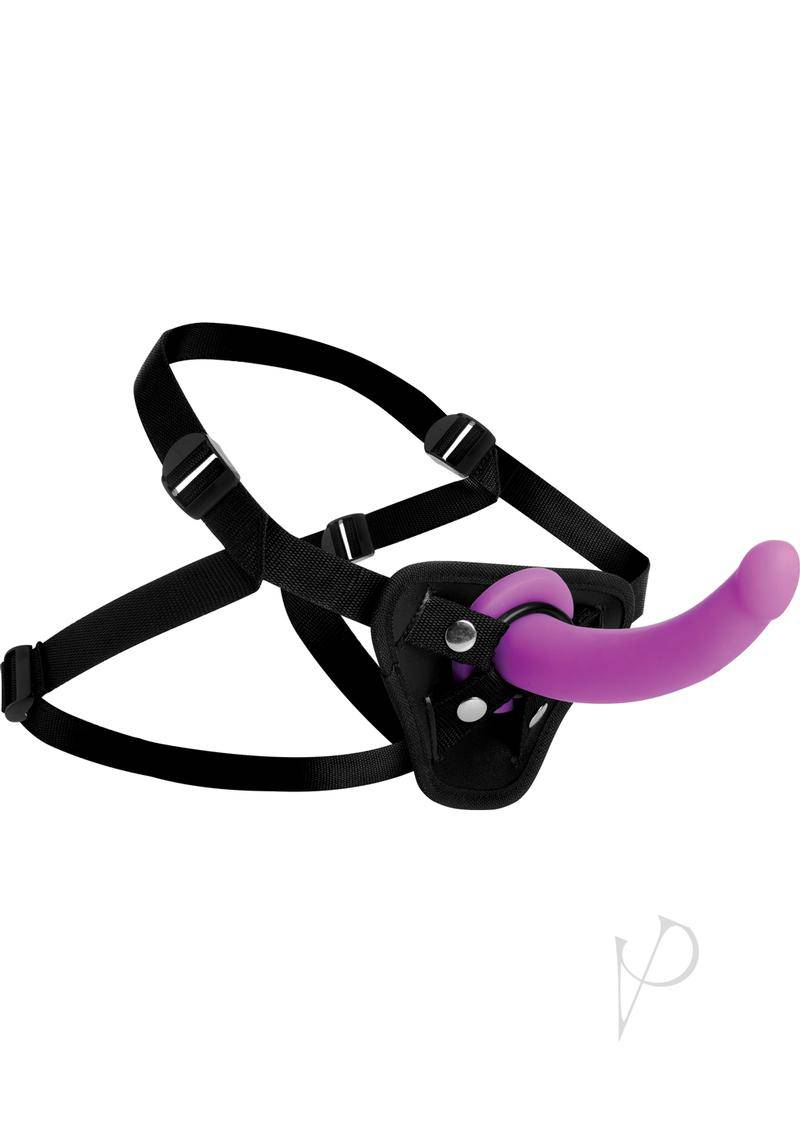 Strap U Silicone Gspot Dildo W/harness - Chambre Rouge