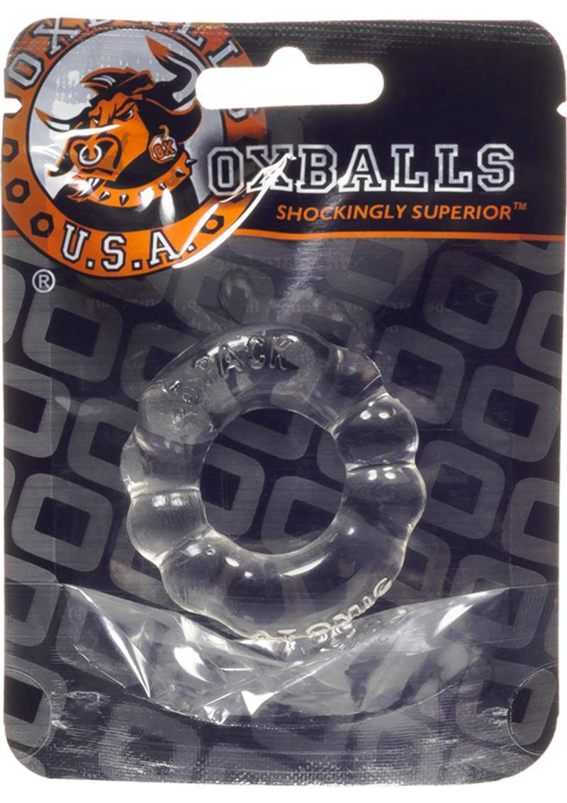 Oxballs Atomic Jock `The 6 Pack` Sport Cock Ring - Clear