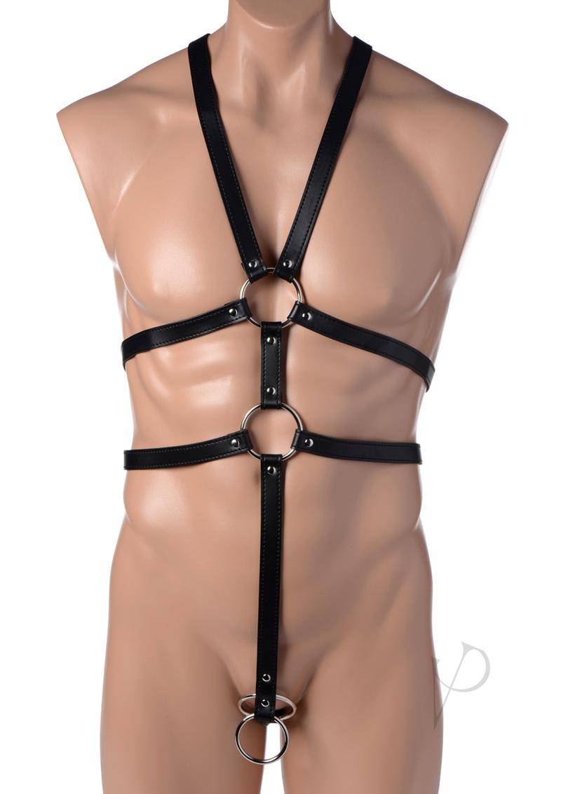 Strict Male Body Harness - Chambre Rouge