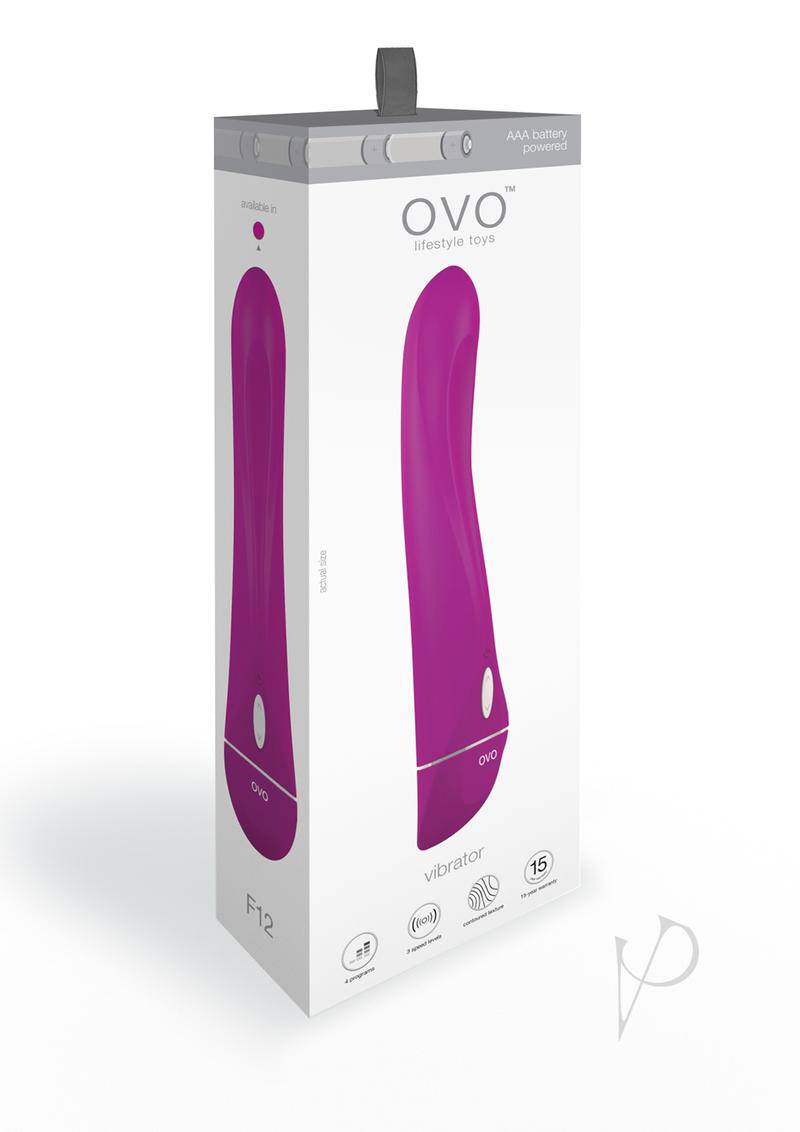 OVO F12 Silicone G-Spot Vibrator - Fuchsia