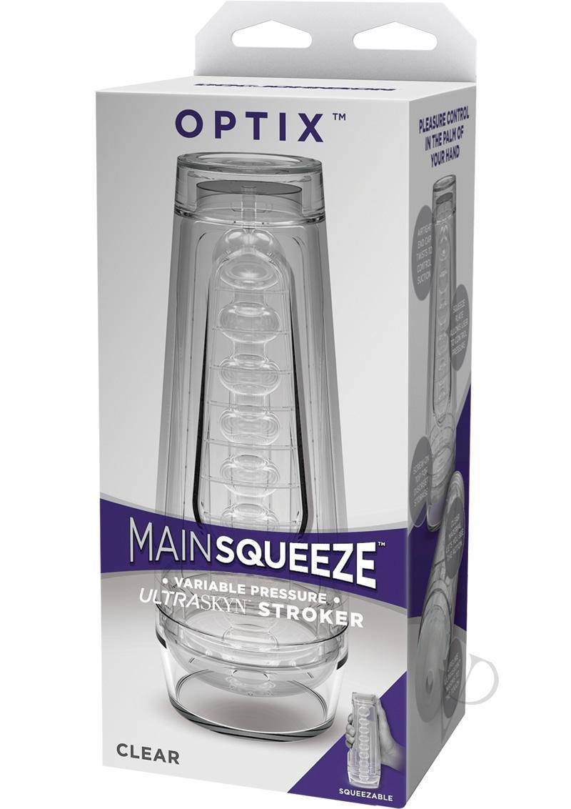 Main Squeeze Optix Ultraskyn Masturbator - Crystal