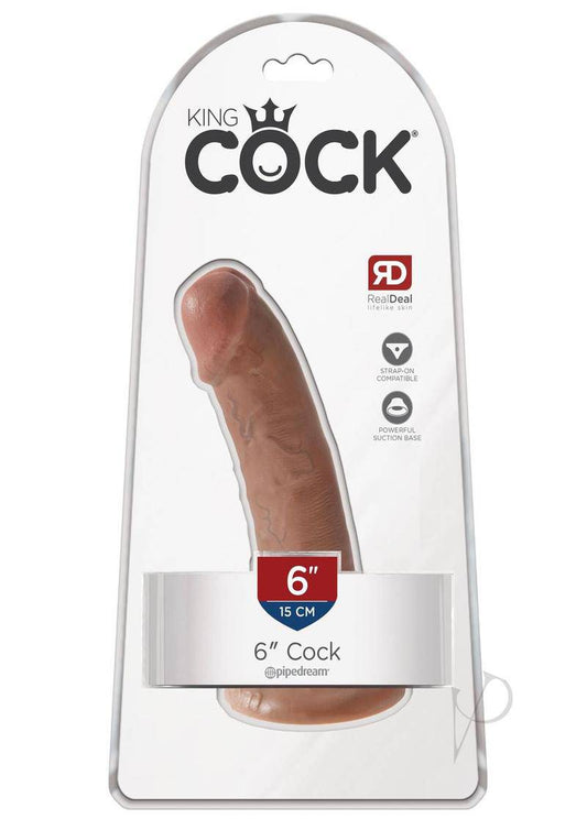 King Cock Dildo 6in - Caramel