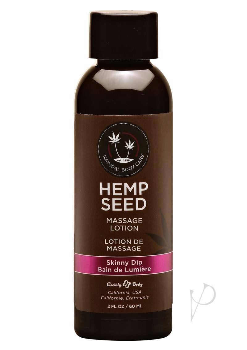 Earthly Body Hemp Seed Massage Lotion Skinny Dip 2oz