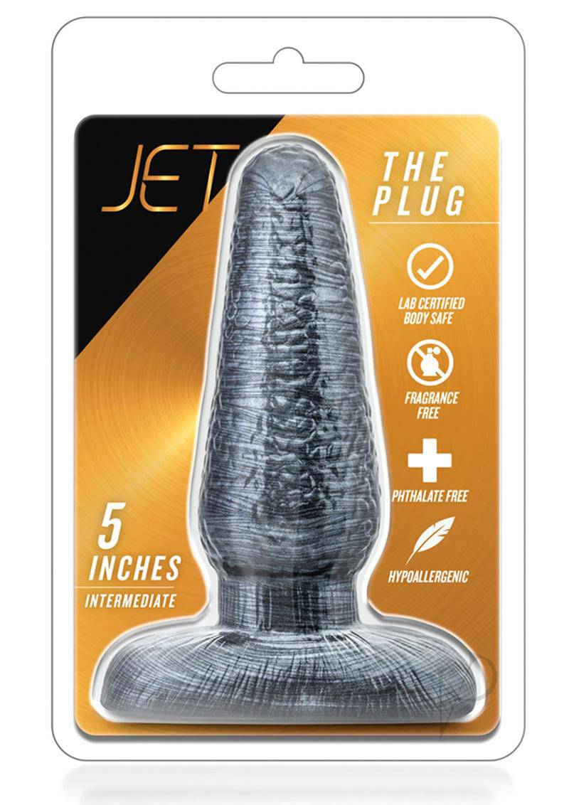 Jet The Plug Butt Plug- Carbon Metallic Black