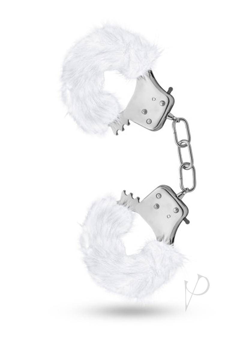 Temptasia Plush Fur Cuffs White - Chambre Rouge