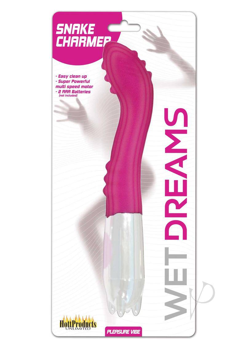 Wet Dreams Snake Charmer Textured Vibrator - Magenta