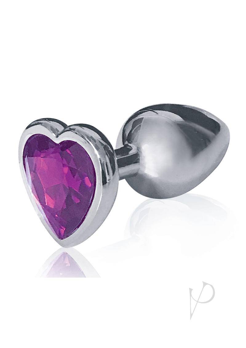 The 9 Silver Starter Heart Plug Violet-1