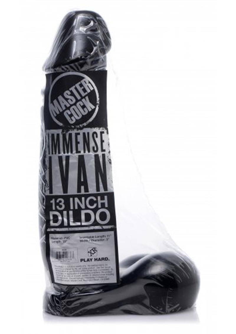 Master Cock Immense Ivan 12in Dildo - Black