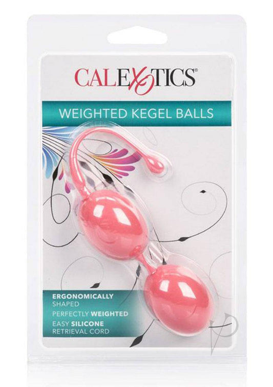 Weighted Kegel Balls Silicone with Retrieval Cord - Pink