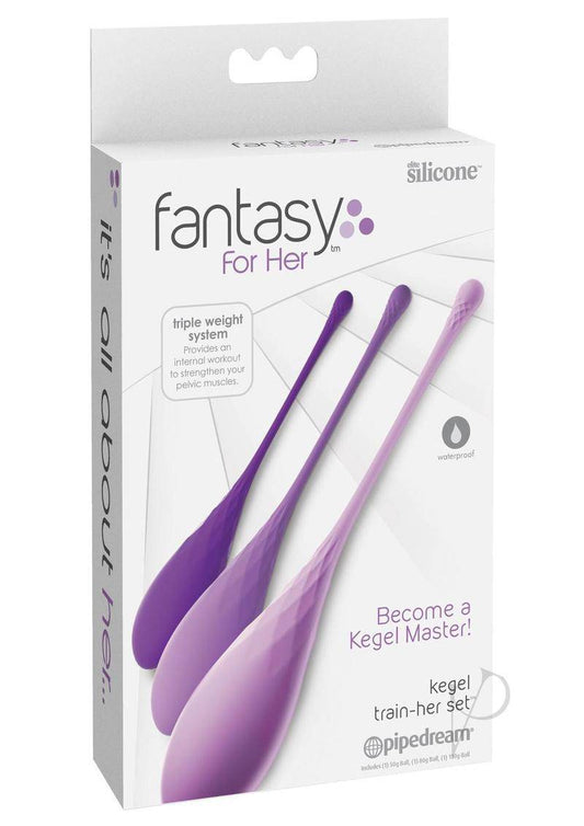 Fantasy For Her Silicone Kegel Train Her Set Purple